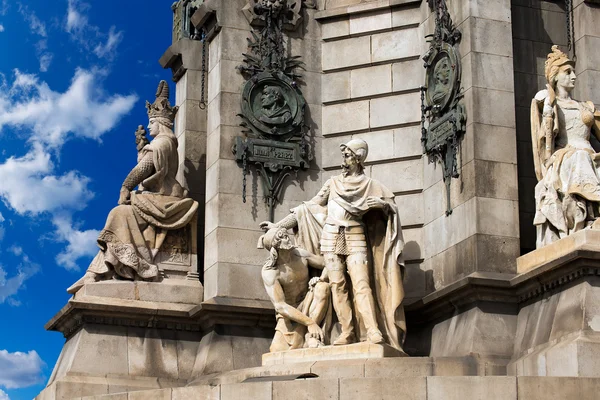 Monument to Christopher Columbus - Barcelona — Stock Photo, Image