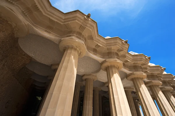 Room of 100 Columns - Park Guell Barcelona — Stock Photo, Image