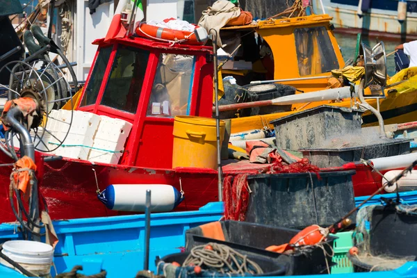 Fishing Boats in the Harbor - Liguria Italy — Stock Photo, Image