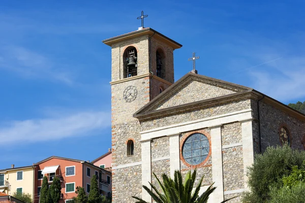 Iglesia de Stella Maris - Tellaro Liguria Italia — Foto de Stock