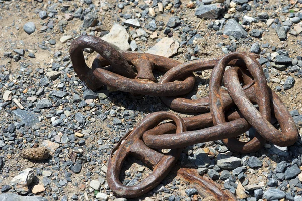 Eski ve terk edilmiş Rusty Zinciri