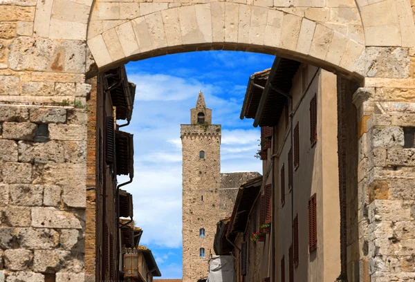 San gimignano - siena Toscana Italien — Stockfoto