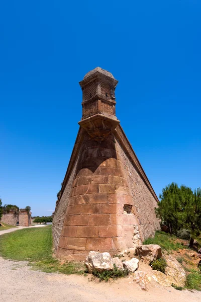 Montjuic bolwerk in barcelona Spanje — Stockfoto