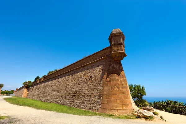 Montjuic Stronghold a Barcellona Spagna — Foto Stock