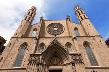 Santa Maria del Mar - Barcelona Spain clipart