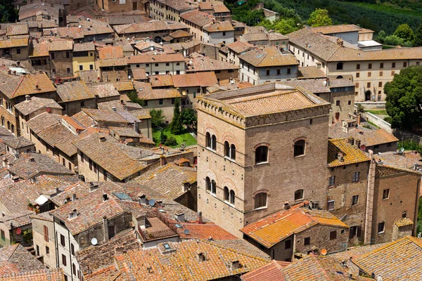 Сан-Джиминьяно - Сиена Тоскана Италия — стоковое фото