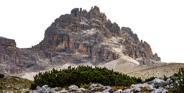 Гора Сесто Доломіти Ізольована Білому Тлі Патернофель Або Монте Патерно — стокове фото