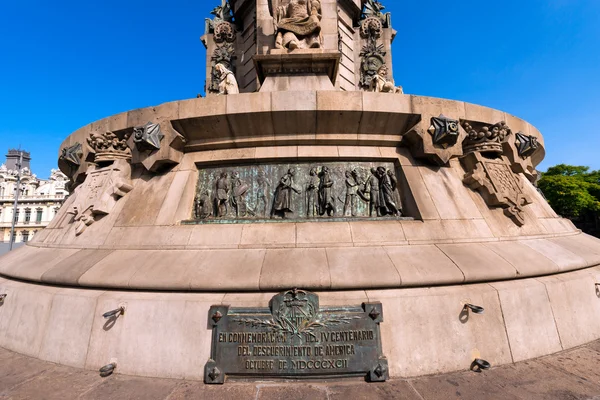 Monument til Christopher Columbus - Barcelona - Stock-foto