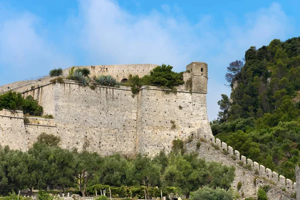ポルト ヴェネレのドーリア城 1164 19世紀 やユネスコの世界遺産 地中海の海岸線 Spezia Liguria イタリア ヨーロッパ — ストック写真