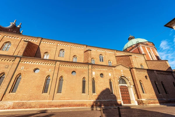 Vicenza Side Facade Cathedral Santa Maria Annunciata Gothic Renaissance Style — Foto Stock