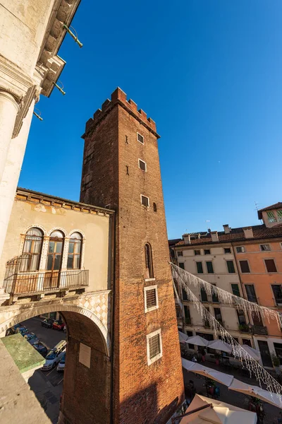 Vicenza Centro Torre Medieval Utilizada Como Prisión Llamada Torre Del —  Fotos de Stock