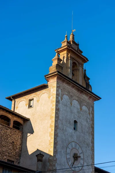 Bergamo Bovenste Stad Close Van Middeleeuwse Toren Genaamd Torre Della — Stockfoto