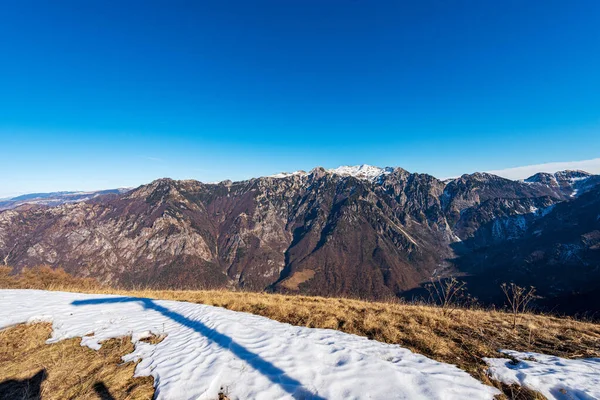 Horské Pohoří Monte Carega Malé Dolomity Lessinia Plateau Regional Natural — Stock fotografie