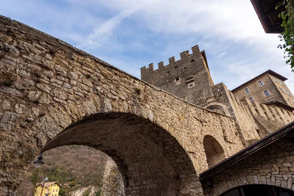 Medieval Castle Small Tenno Village Built End 12Th Century Trento — Stock Photo, Image