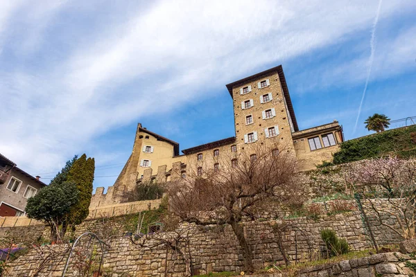 Середньовічний Замок Маленького Села Тенно Побудований Кінці Xii Століття Провінція — стокове фото