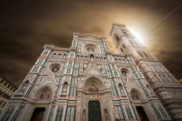 Main Facade Florence Cathedral Duomo Santa Maria Del Fiore Bell — Stock Photo, Image