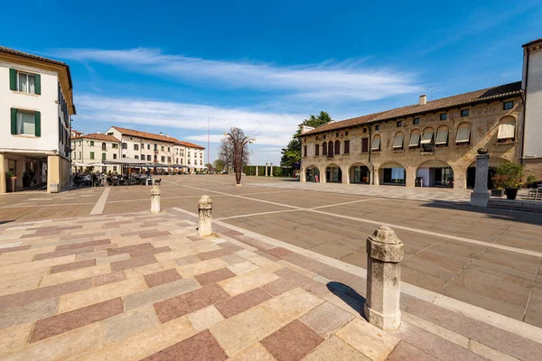 Plaza Ciudad Principal Oderzo Llamada Piazza Grande Plaza Grande Pequeña —  Fotos de Stock