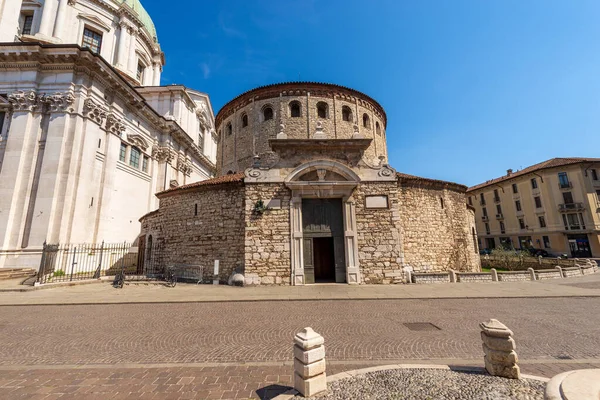 Brescia Ville Ancienne Nouvelle Cathédrale Santa Maria Assunta Duomo Vecchio — Photo