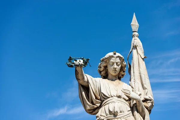 Marble Statue Beauty Italy Bella Italia 1864 Monument Fallen Days — Stock Photo, Image