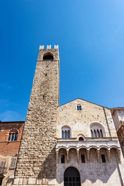 Brescia Palácio Medieval Broletto Palazzo Broletto Século Xii Xxi Com — Fotografia de Stock