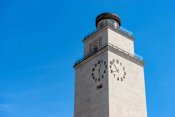 Brescia Innenstadt Nahaufnahme Des Uhrenturms Der Faschistischen Revolution Torre Della — Stockfoto
