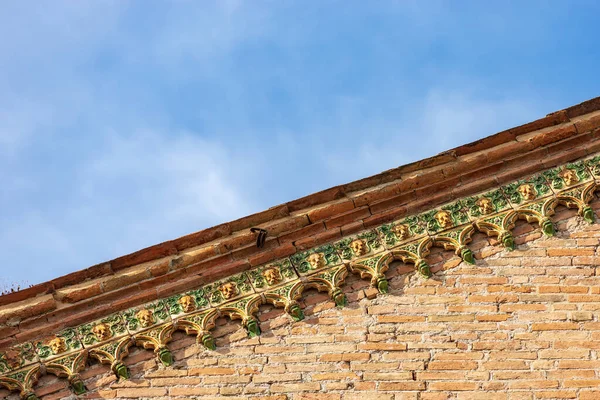 Brescia Centro Primo Piano Dell Antica Chiesa Del Santissimo Corpo — Foto Stock