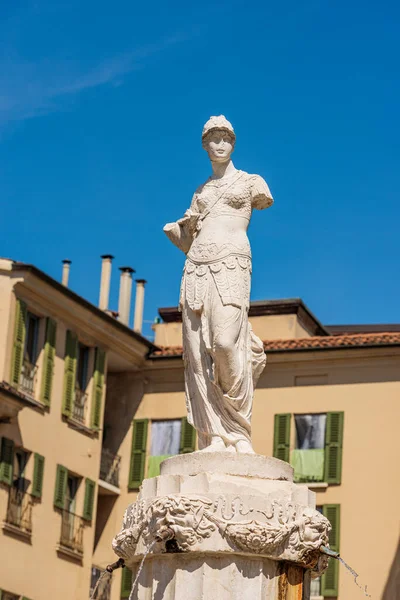 Estatua Mármol Fuente Minerva 1818 Por Escultor Verona Gaetano Cignaroli —  Fotos de Stock