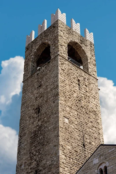 Brescia Ancient Medieval Tower Torre Del Popolo Del Pegol Broletto — Stok fotoğraf