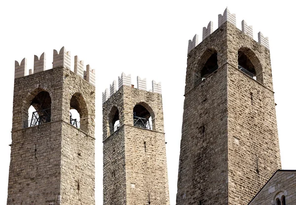 Brescia Antiker Mittelalterlicher Turm Torre Del Popolo Del Pegol Des — Stockfoto