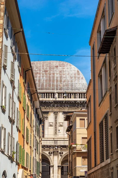 Brescia Downtown Ancient Loggia Palace Palazzo Della Loggia Renaissance Style — Foto de Stock