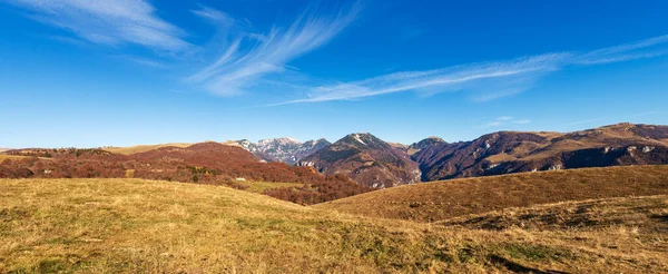 Sonbaharda Lessinia Platosu Altopiano Della Lessinia Monte Carega Küçük Dolomitler — Stok fotoğraf