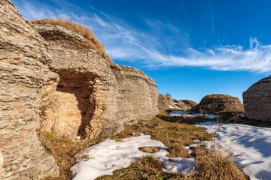 Lessinia High Plateau (Altopiano della Lessinia), Verona Eyaleti Bölgesel Doğal Parkı, Erbezzo, Veneto, İtalya, Avrupa.