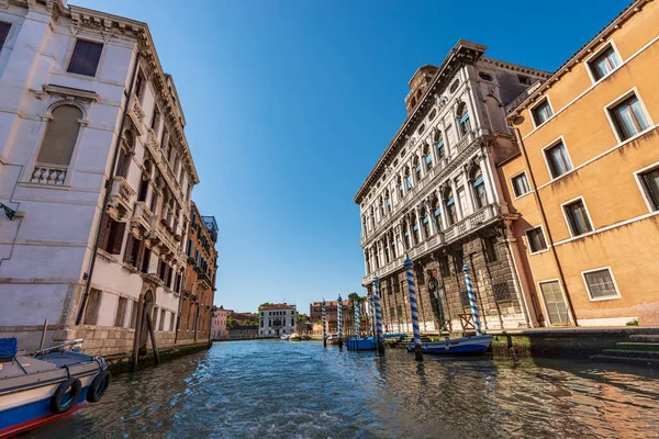 Velencei Városkép Egy Kompról Cannaregio Canal Grand Canal Canal Grande — Stock Fotó