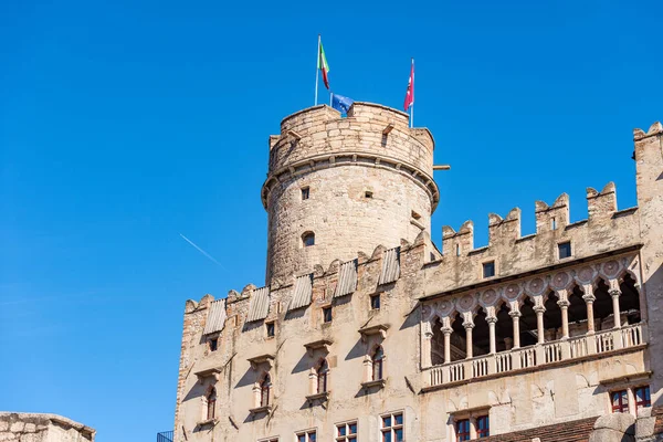 Castello Del Buonconsiglio Veya Castelvecchio Xiii Xviii Trento Şehir Merkezindeki — Stok fotoğraf