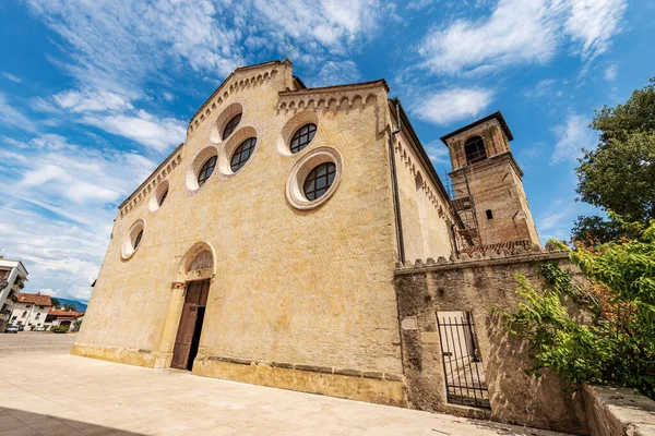 Main Facade Medieval Cathedral Santa Maria Maggiore Romanesque Gothic Style — Stock Photo, Image