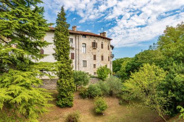 Ancient Spilimbergo castle in Gothic-Renaissance style, medieval origins - XV century. Pordenone province, Friuli-Venezia Giulia, Italy, Europe.