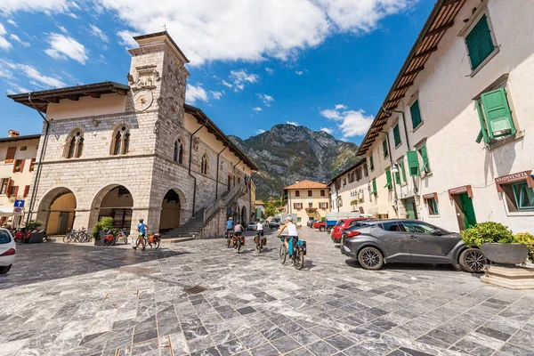 Venzone Italy August 2022 Ancient Town Hall Square Venzone Partially — Stok fotoğraf