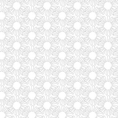 Zen sanat karalaması soyut bir arkaplan. El çizimi siyah ve beyaz çiçekler. Yaratıcı çiçekli zenart monokrom dokusu. Kaotik zentangle yüzey tasarımını rastgele tekrarla. Vektör illüstrasyonu