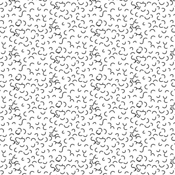 Zen konst klotter utsmyckade abstrakt bakgrund. Handritade svarta och vita linjära bläckfiskar. Kreativ zenart monokrom konsistens. Slumpmässig upprepning kaotisk zentangle yta design. Eps illustration — Stock vektor