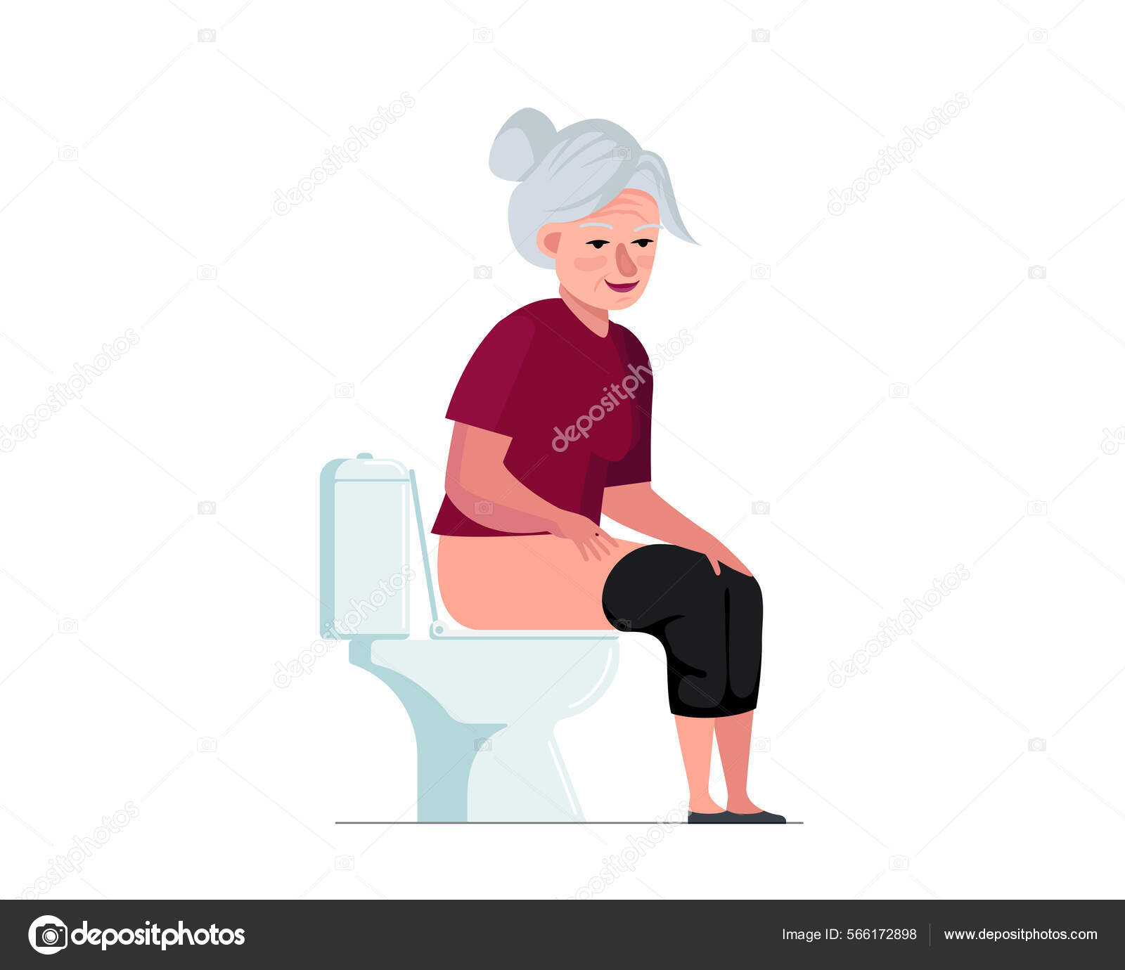 granny peeing girl 