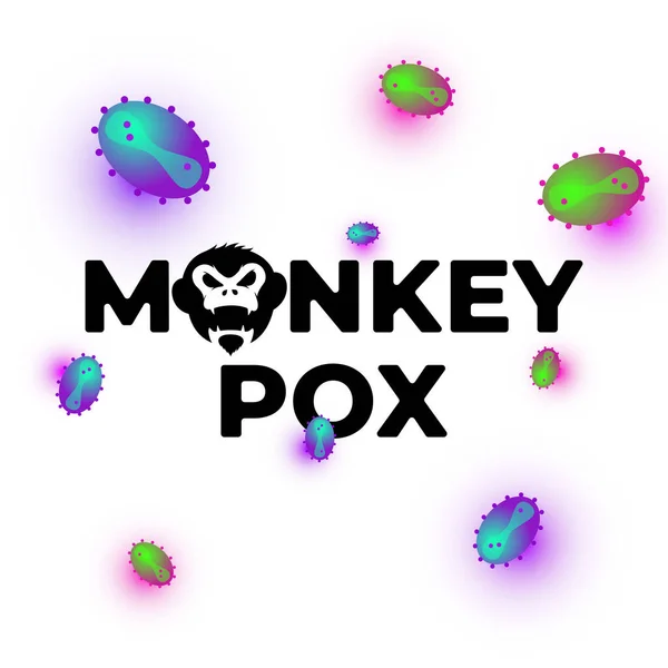 Monkeypox Virus Infektion Auf Handbanner Konzept Affenpocken Krankheit Ausbruch Blasen — Stockvektor