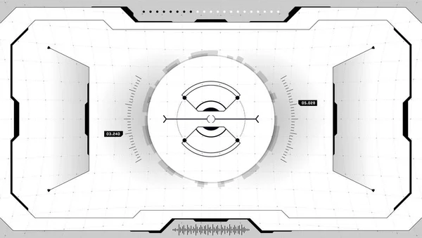 Цифровой Футуристический Интерфейс Cyberpunk Screen Технология Виртуальной Реальности Sci Технология — стоковый вектор