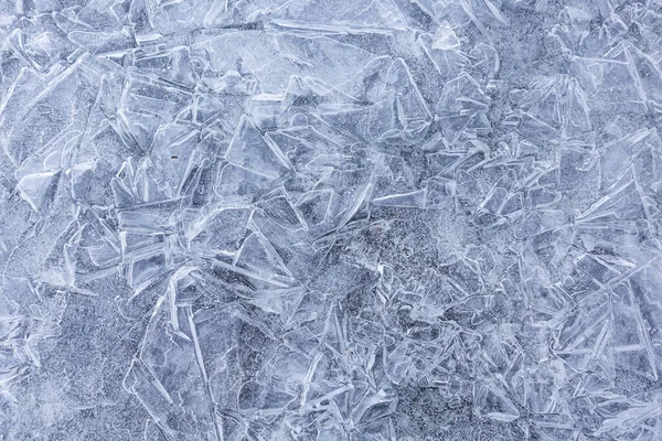 Abstraktní Vzor Ledu Zamrzlé Řece Pozadí — Stock fotografie