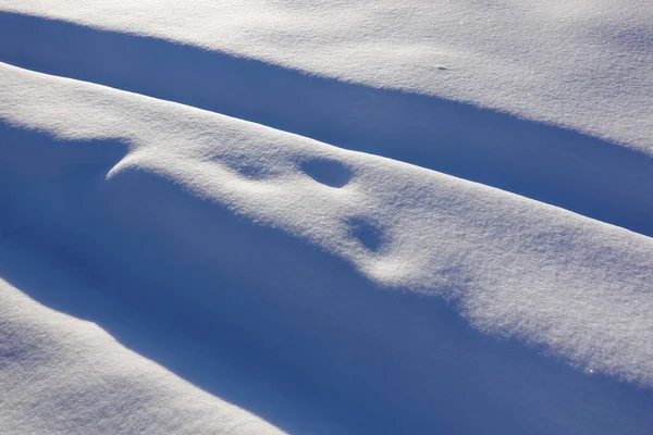 Winter Background Snow Bumps Snow Covered Track — Stock Photo, Image