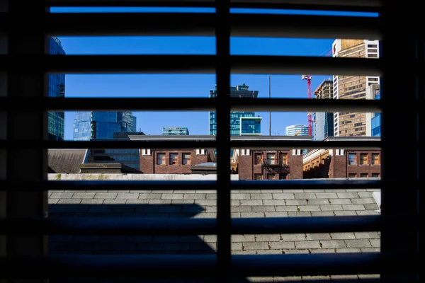 Fondo Arquitectónico Ventanas Rascacielos Concepto Edificio Moderno Vidrio Metal Formas — Foto de Stock