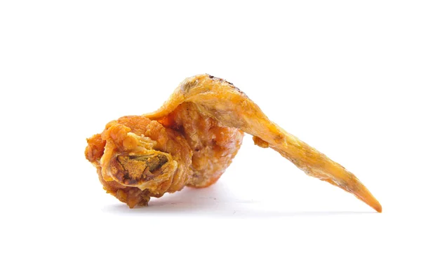 Pollo frito aislado sobre fondo blanco —  Fotos de Stock