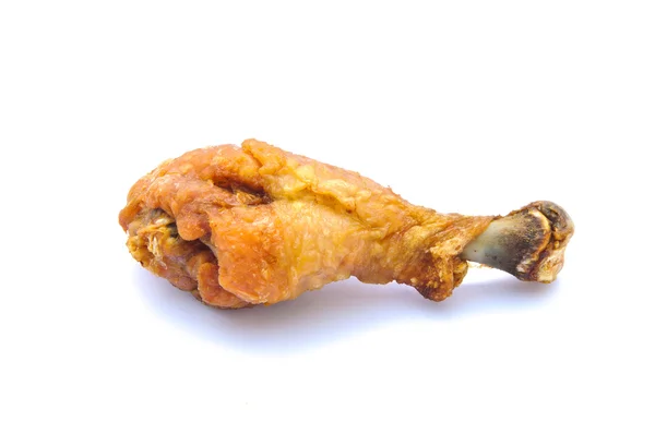 Smažené kuře izolované na bílém pozadí — Stock fotografie