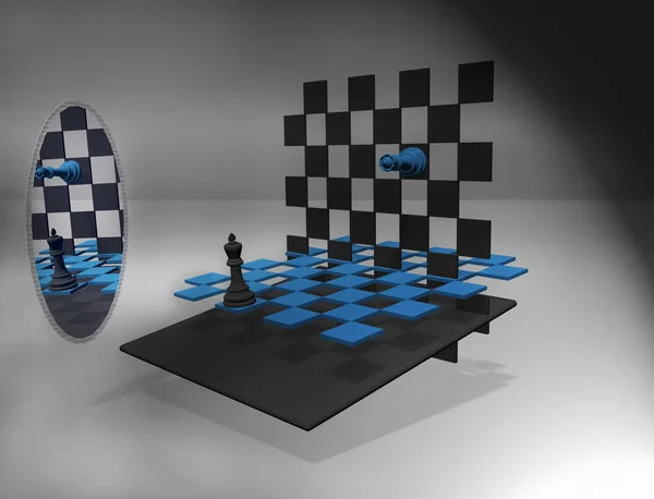 Black and white checkerboard — Stock Photo, Image