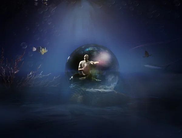 Mystical underwater world — Stock Photo, Image