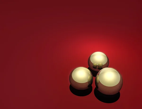 Golden balls — Stock Photo, Image